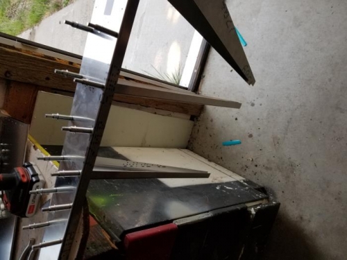 Drilled and clecoed rear rib number 3 to main spar