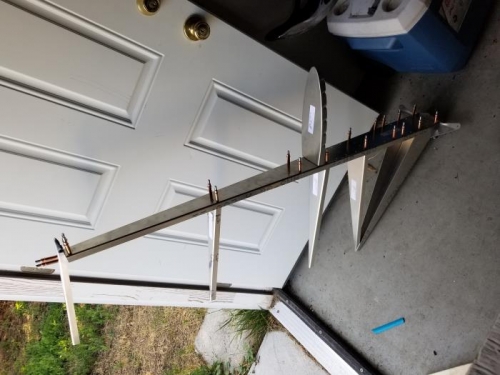 Drilled and clecoed top rib to main spar