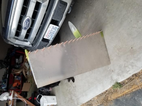 After deburing, I removed the clecos and replaced with rivets