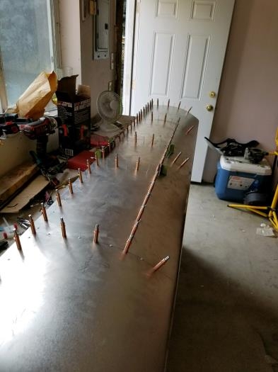 Rear bracket notch cut out of skin