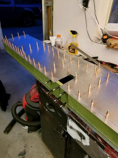 Reapplied skin, and mounted L-bracket