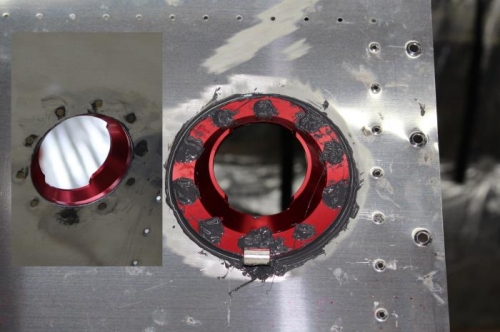 Outside + Inside of Fuel Cap Flange