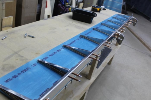 Top Skin Clecos into Table