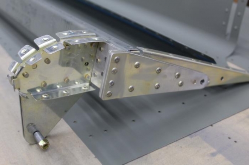 Bracket Riveted to Spar