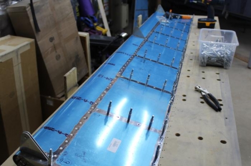 Bottom Skin Ready to Rivet