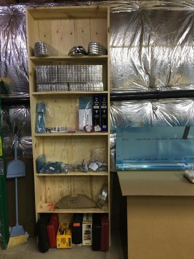 Shelves Made From Wing Crate