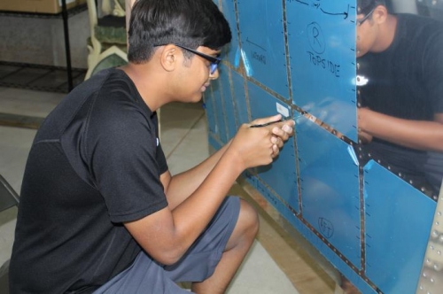 Ishan with Bucking Bar