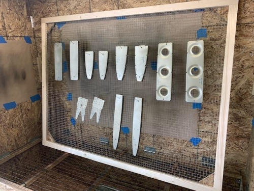 H.S. Ribs and Spar Doubler Primed