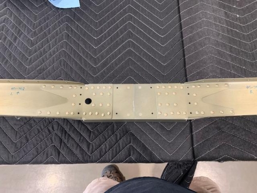 Horizontal Stab front spar riveted up-aft side