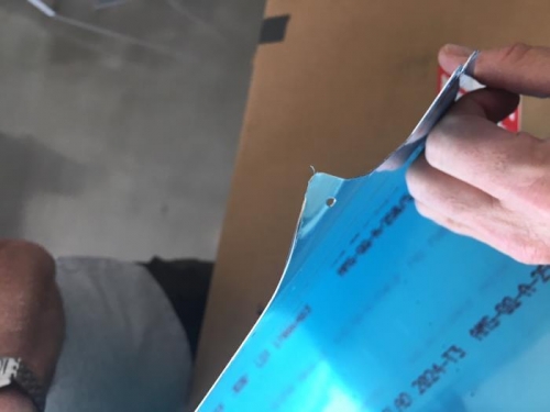 No to bad but a definate crease.