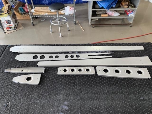 Surface prepped, ready for dimpling.