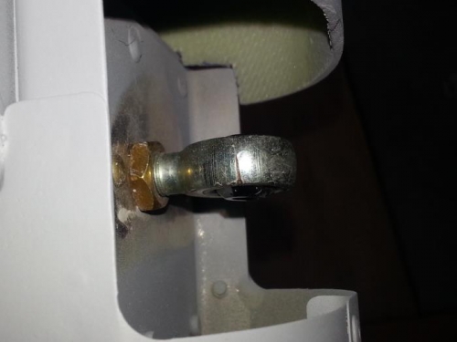 Scratch on rod end bearing