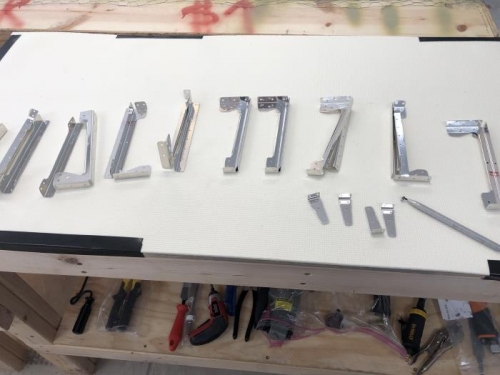 Cut and ready for clecos