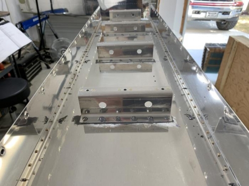 Z Brackets in postion and Riveted