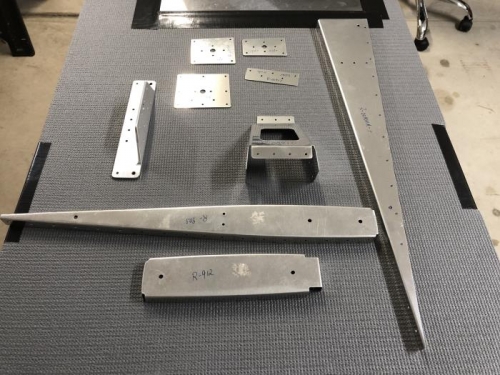 Rudder ribs and horn