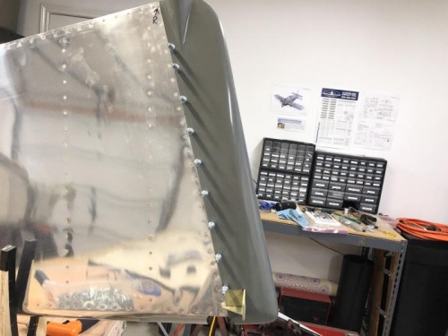 Fairing Clecoed in Place