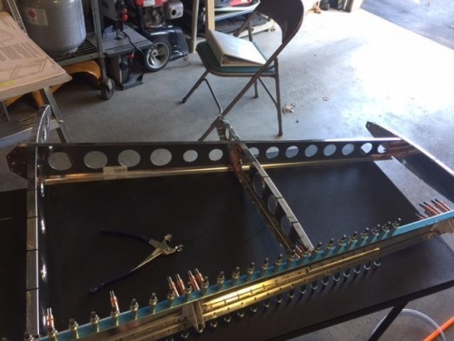 Skeleton assembly cleco'd together