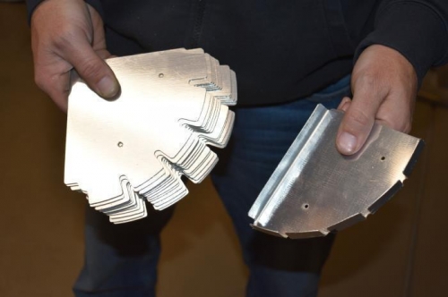 All aileron nose ribs + one flanged aileron nose rib