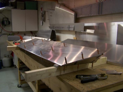 Right aileron outboard side (angled tip showing).