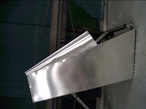 Rudder nearly done with clecoes, just needs rivets