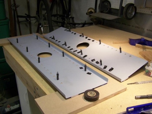 Center Spar section reading for solid riveting