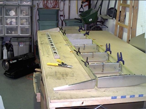 Stabilizer with test elevator rib for an idea of what it'll look like