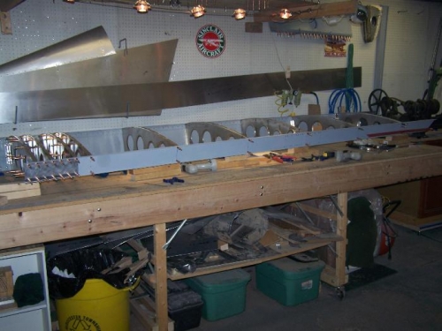 Same picture with yadstick down other end. Pretty wide angle shot. WIng is larger than it looks in pix