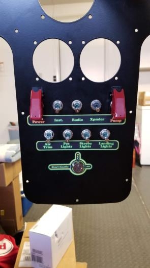 Panel with Switches and Vinyl