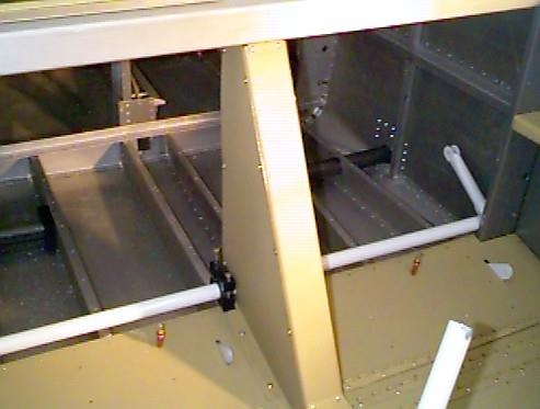 Inside view of steps (rear of baggage comp).