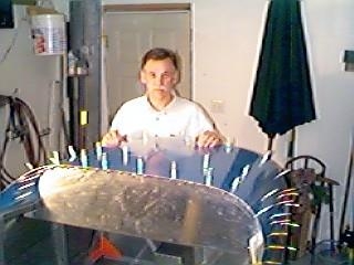 Me with forward skin and inst. panel clecoed in place.