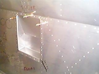 Firwall recess clecoed in place.