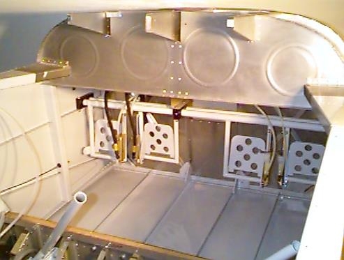 Rudder pedals complete with brake pedals and lines.