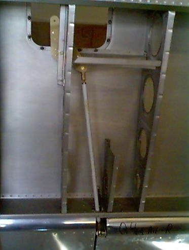 Right Wing Aileron Pushrod Installed.