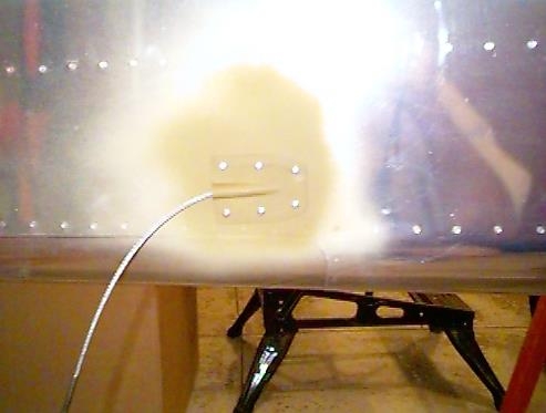 Right Rudder cable fairing installed.