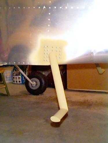 Left step riveted in place.