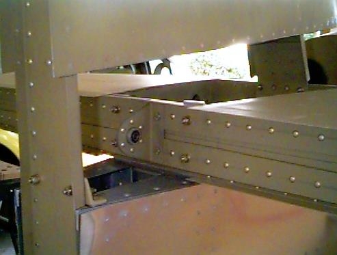 View of horz stab installed.