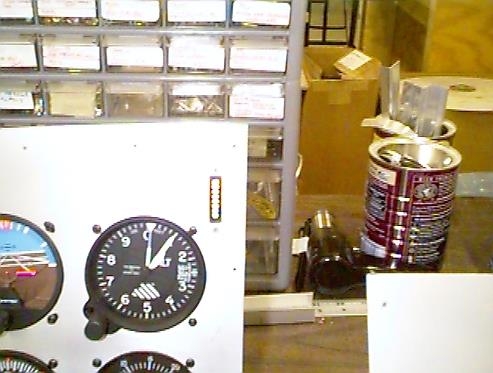 AOA Indicator installed in the panel.