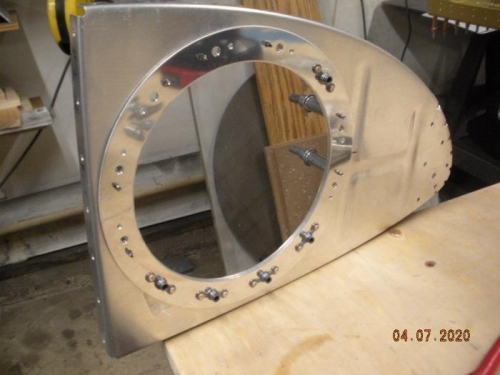 riveting platenuts and reinforcement ring.