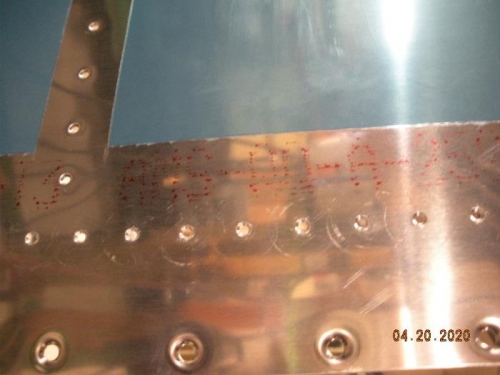 Screw holes dimpled for #8 screws.