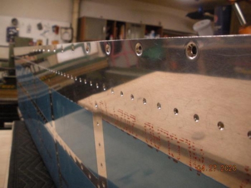 #8 screw holes after re-dimpling