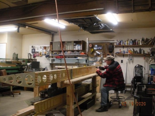 Final size drilling R.side wing ribs