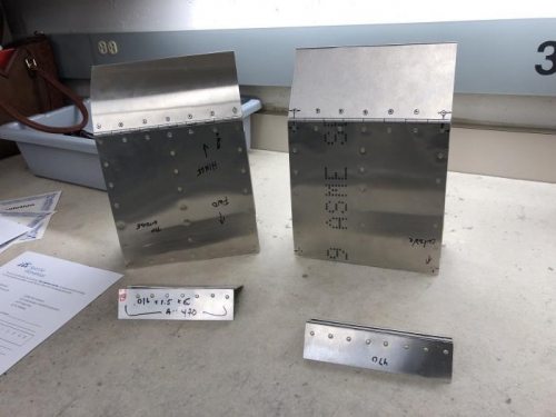 His and hers completed projects.