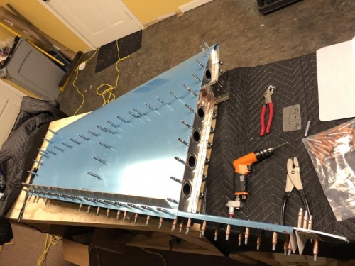 Assembly with skin on and final/match drilling complete.