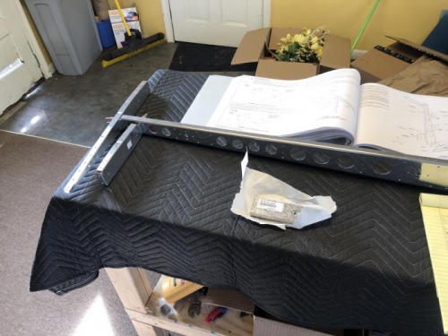 Final drilling rudder and ribs