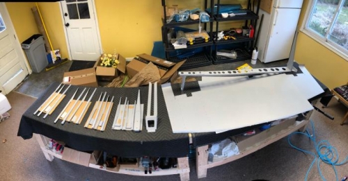 all rudder components primed