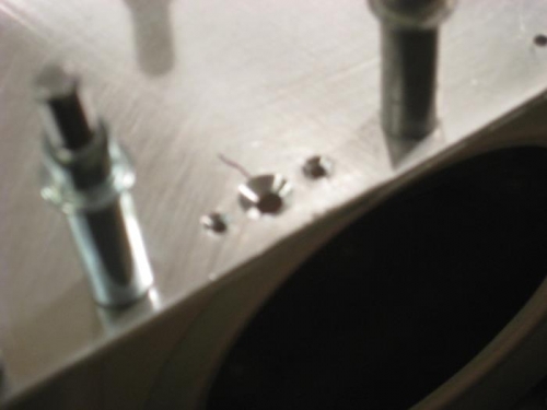 Nutplate countersunk screw and rivet holes
