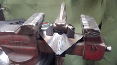 Clamping tabs for welding.