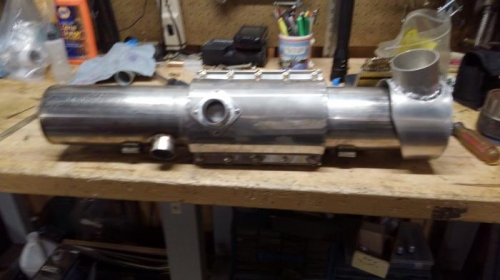 heat wraps fitted to muffler