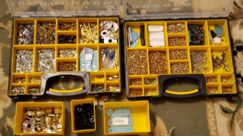 After inventoring and storing in bins