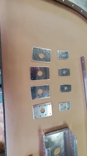 Canopy latch pin plates